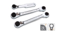 REVERSIBLE GEARTECH&#174; BIT DRIVER WRENCHES