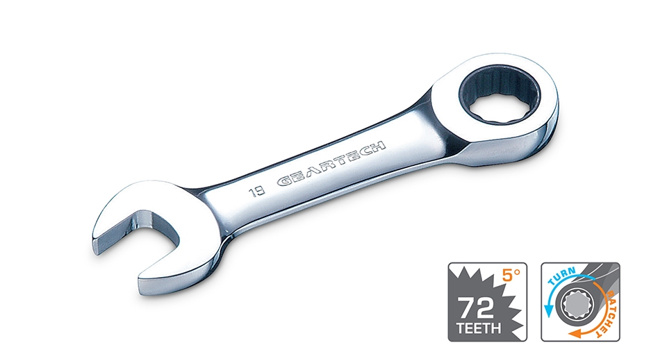 GEARTECH&#174; STUBBY COMBINATION WRENCHES