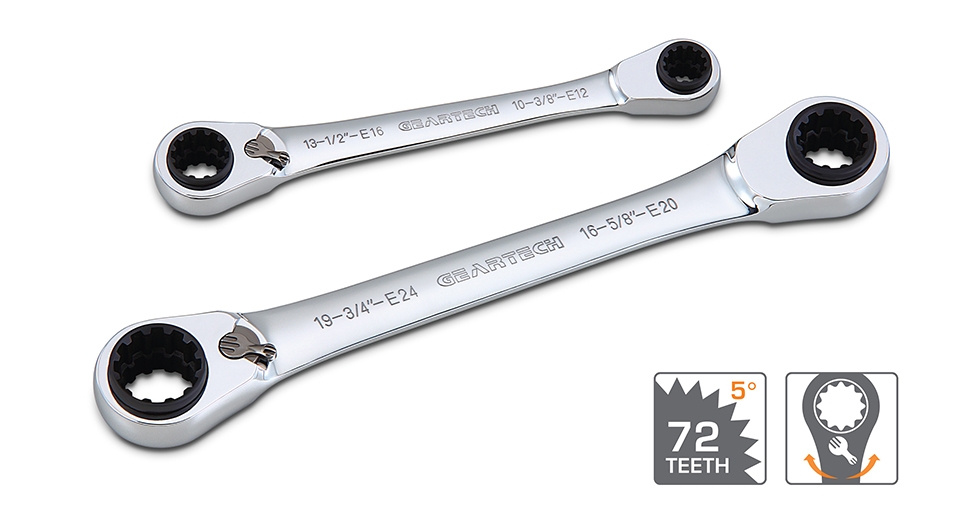 28-IN-1 REVERSIBLE GEARTECH&#174; DOUBLE BOX WRENCHES