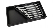 GERMAN-TYPE 70° OFFSET COMBINATION WRENCH SET IN PS TRAY