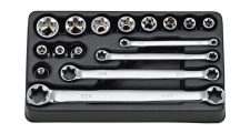 STAR WRENCHES & SOCKET SET IN PS TRAY