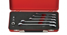 REVERSIBLE GEARTECH&#174; COMBINATION WRENCH SET IN METAL CASE