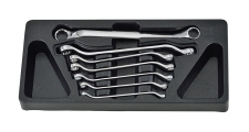 PR-TYPE 45° OFFSET DOUBLE BOX WRENCH SET IN PS TRAY
