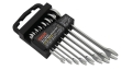 GERMAN-TYPE DOUBLE OPEN WRENCH SET IN PP HOLDER