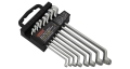 GERMAN-TYPE 75° OFFSET DOUBLE BOX WRENCH SET IN PP HOLDER