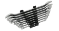 GERMAN-TYPE DOUBLE OPEN WRENCH SET IN PP RACK