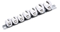 FLARE NUT CROWFOOT WRENCH SET IN PVC SINGLE BLISTER