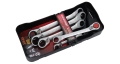 REVERSIBLE GEARTECH® DOUBLE BOX WRENCH SET IN PP TRAY