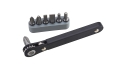 8PCS 1-4aINCH HEX RATCHET BIT DRIVER SET
