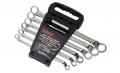 GERMAN-TYPE 75° OFFSET DOUBLE BOX WRENCH SET IN PP RACK