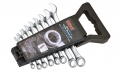 GERMAN-TYPE COMBINATION WRENCH SET IN PP RACK