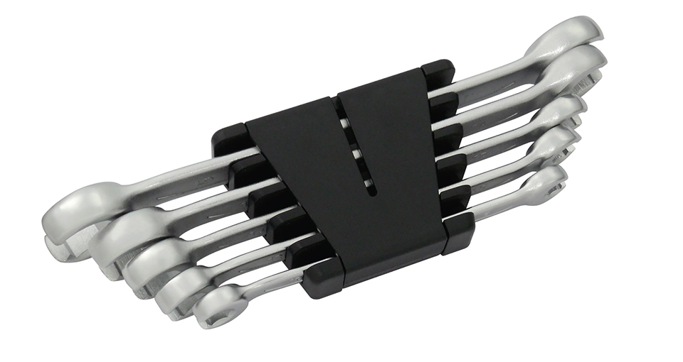 GERMAN-TYPE FLARE NUT WRENCH SET IN ABS RACK