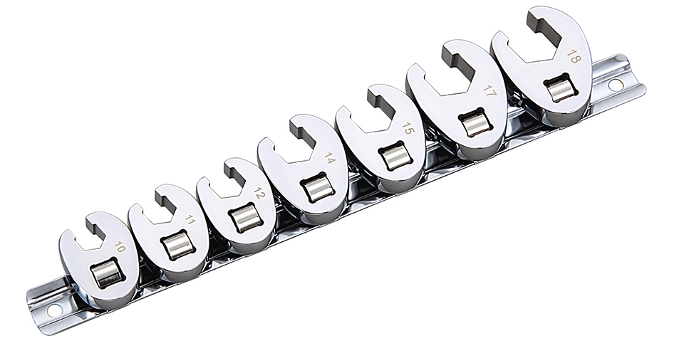 FLARE NUT CROWFOOT WRENCH SET IN PVC SINGLE BLISTER