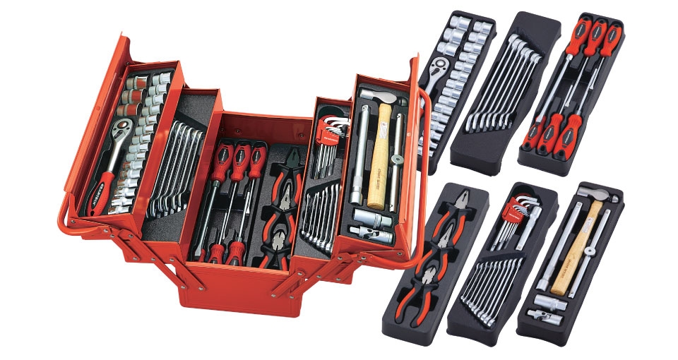 60PCS 1-2INCH DR SOCKET SET IN METAL CASE
