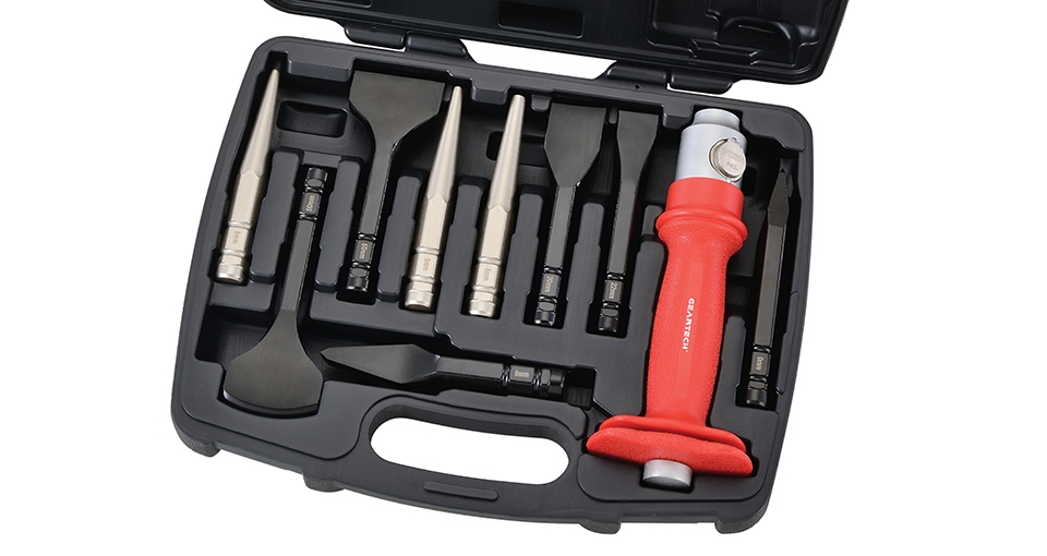 10PCS 1/2" DR CHISEL & PUNCH SET IN BLOW MOULD CASE