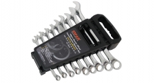 GERMAN-TYPE 70° OFFSET COMBINATION WRENCH SET IN PP RACK