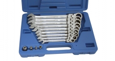 FLEX HEAD GEARTECH&#174; COMBINATION WRENCH SET IN BLOW MOULD CASE