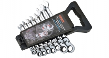 FLEX HEAD GEARTECH&#174; COMBINATION WRENCH SET IN PP RACK