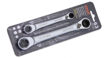 28-IN-1 REVERSIBLE GEARTECH® DOUBLE BOX WRENCH SET IN PVC SINGLE BLISTER